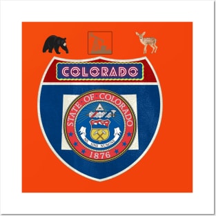 State of Colorado USA Posters and Art